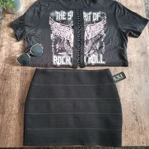 Forever 21 Textured short skirt